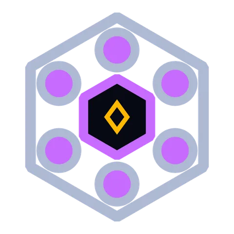 HEXA SIX EYES TEE: left chest artwork preview
