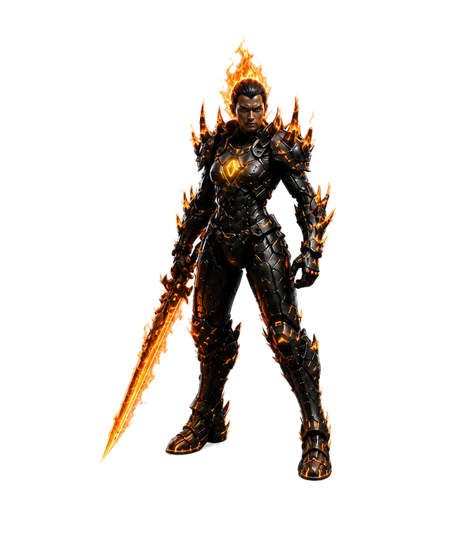 Ember, fighter FLUX champion