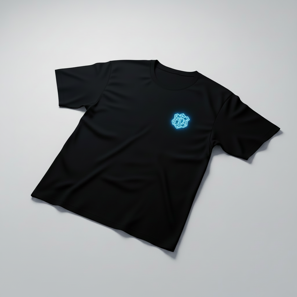 FLX HOME Blue Side tee, with the Hold the Lane slogan printed across the chest under the FLUX mark.