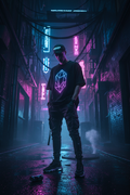 FLX Crystal Tee in black, with the glowing FLUX crystal printed large across the chest.