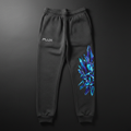 FLX Crystal Jogger in heavyweight fleece, carrying the geometric FLUX crystal graphic.